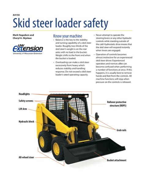 skid steer loader safety test|free skid steer training materials.